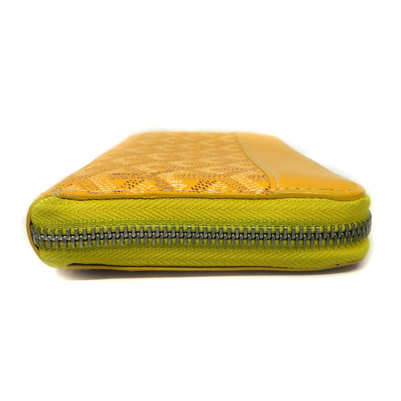 Goyard Accessory Herringbone Zip Long Yellow Wallet - Picture 1 of 6